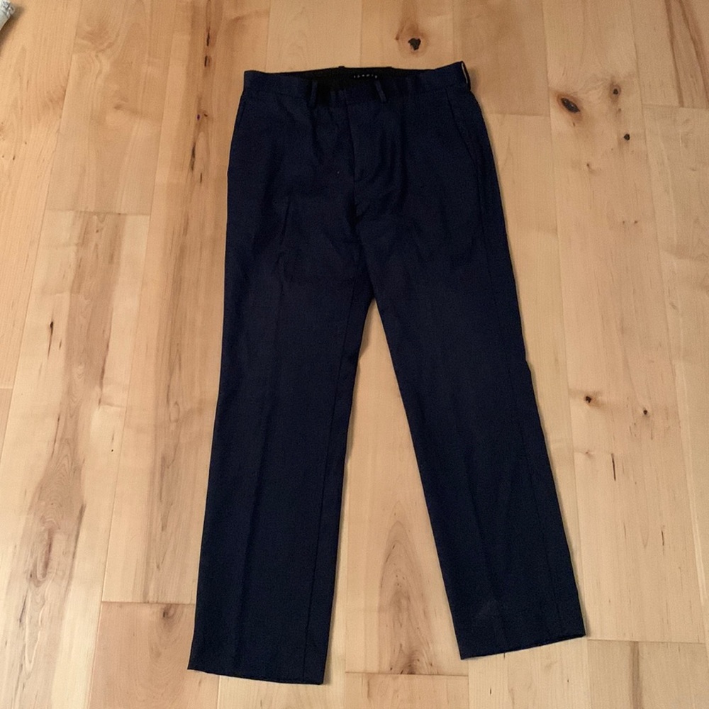 Theory navy wool pants